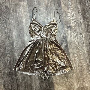 Urban Outfitters Velvet Romper